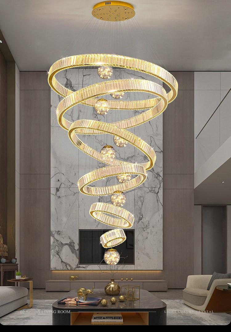 Modern Ring Crystal Chandelier