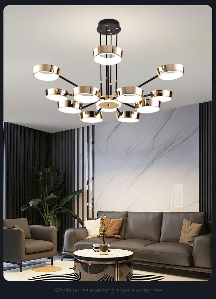 Nordic Style Simple Living Room Chandelier