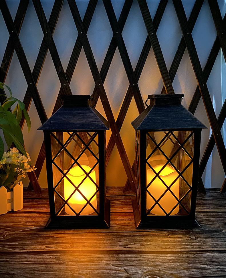 Solar Iron Landscape Lights For Outdoor