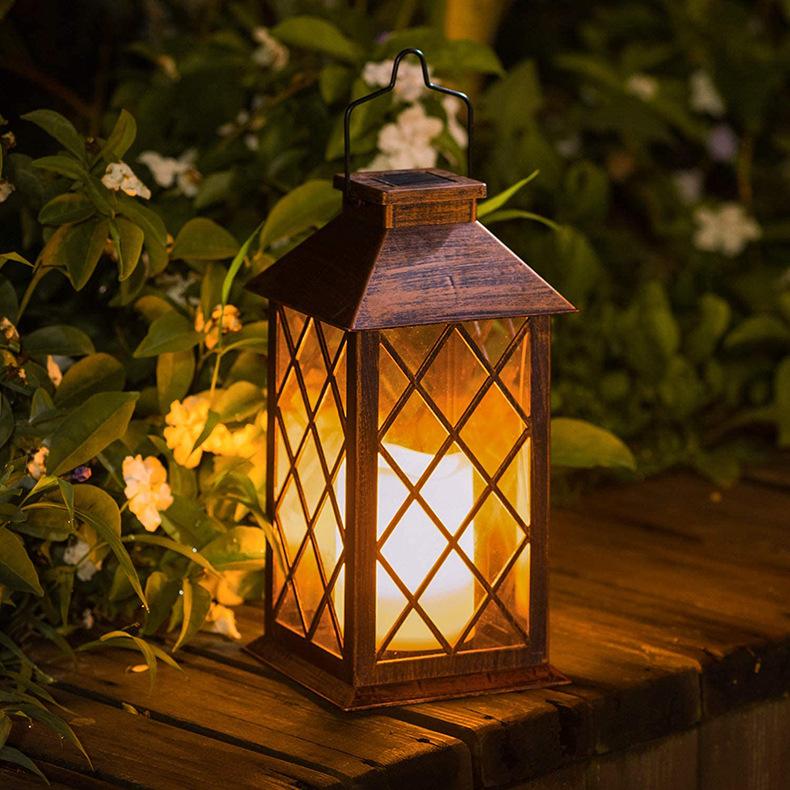 Solar Iron Landscape Lights For Outdoor