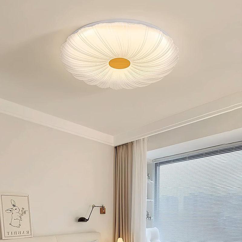 Chinese Antique Walnut Ceiling Lamp