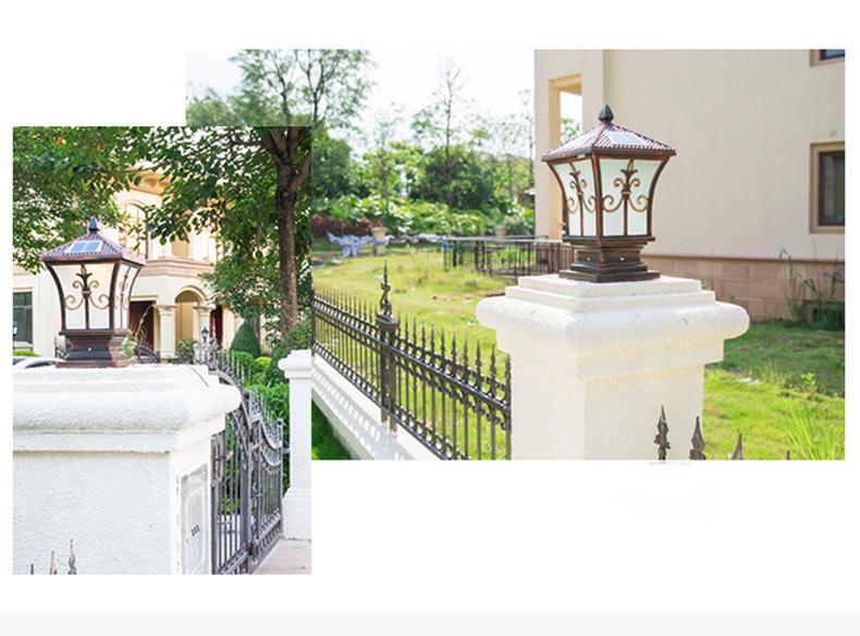 Outdoor Solar Pillar Light