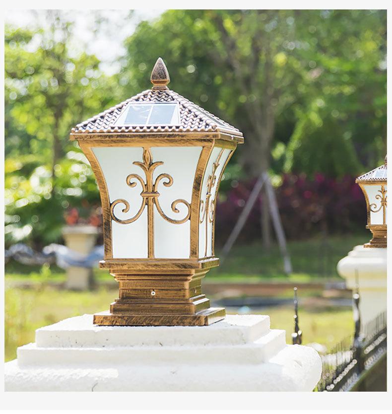 Outdoor Solar Pillar Light