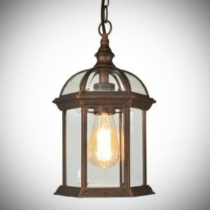 Vintage Black Outdoor Porch Lantern