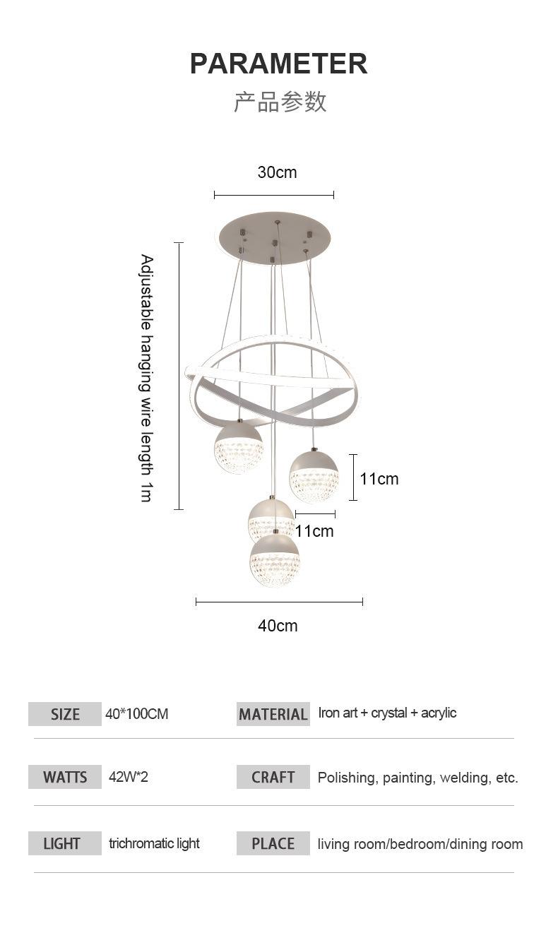 RM-1 Light Luxury Crystal Chandelier