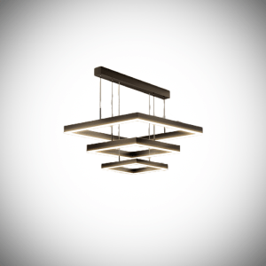 JXC-CDL-A3 Square Double-Layer Chandelier