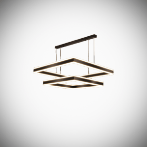 JXC-CDL-A4 Square Double-Layer Chandelier